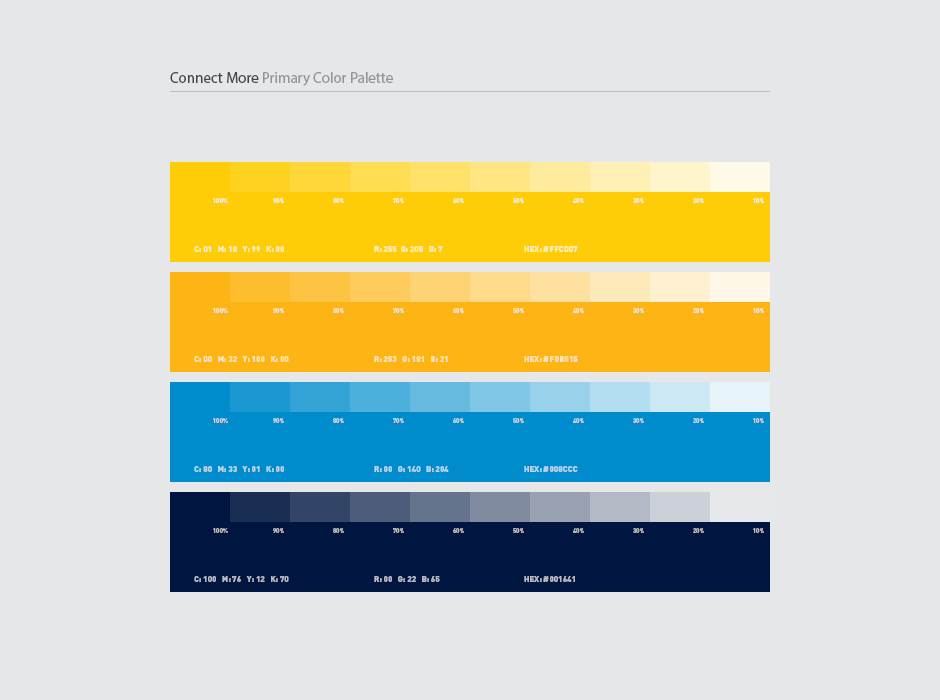 Connect More Logo Color Palette