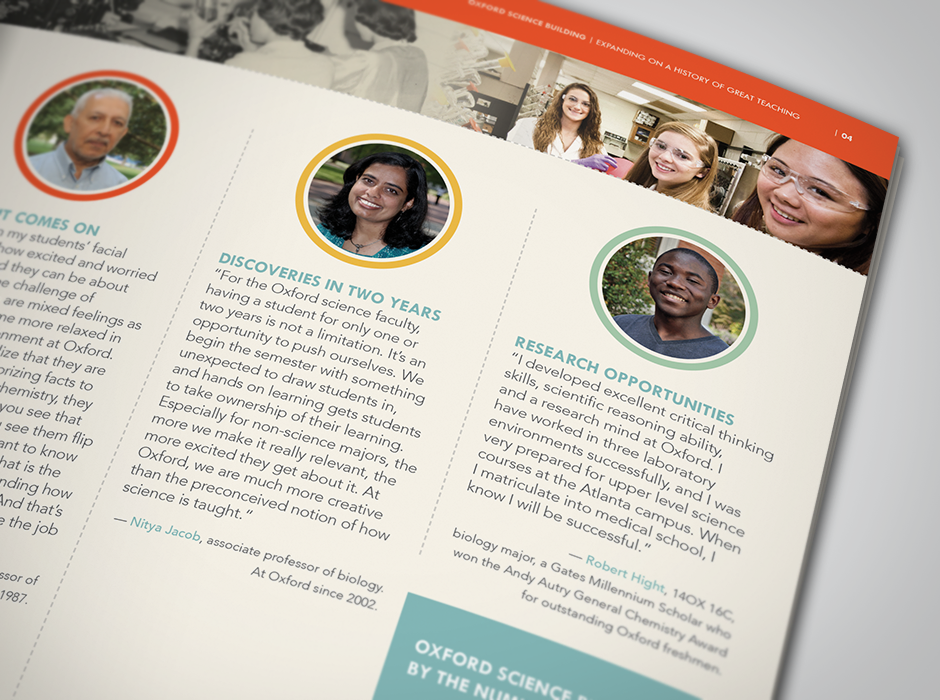 Oxford Science Building Booklet Design Feature