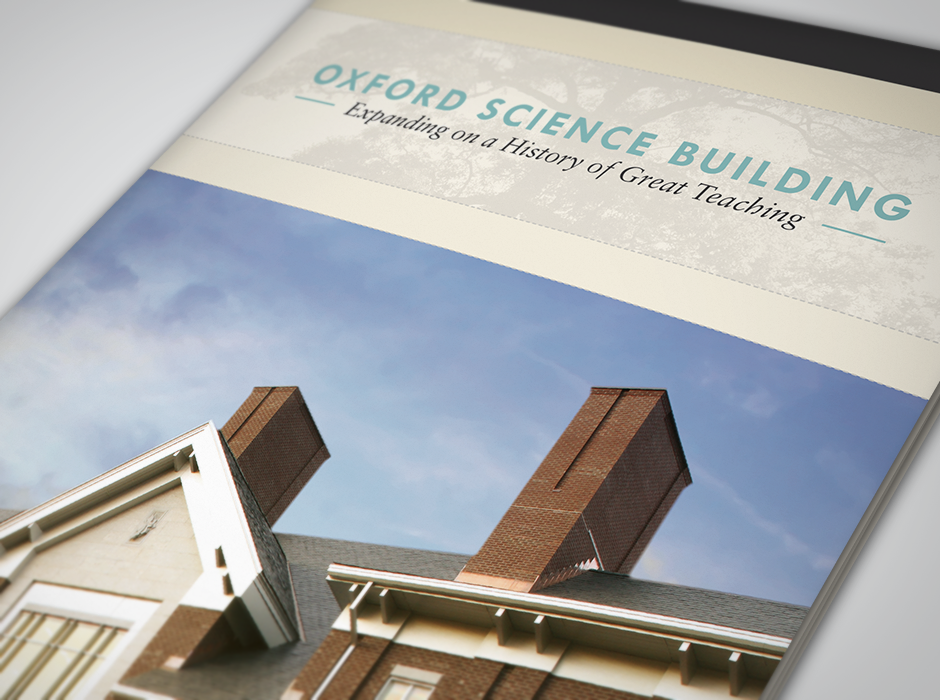 Oxford Science Building Booklet Design Feature