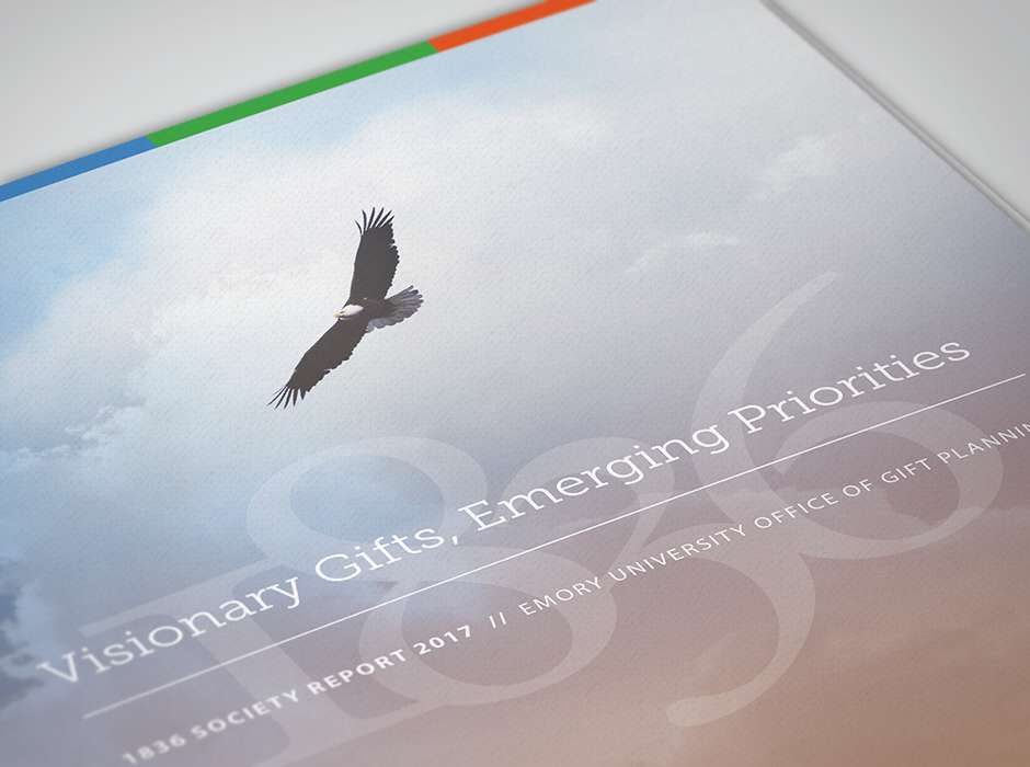 1836 Society Annual Report Design Feature
