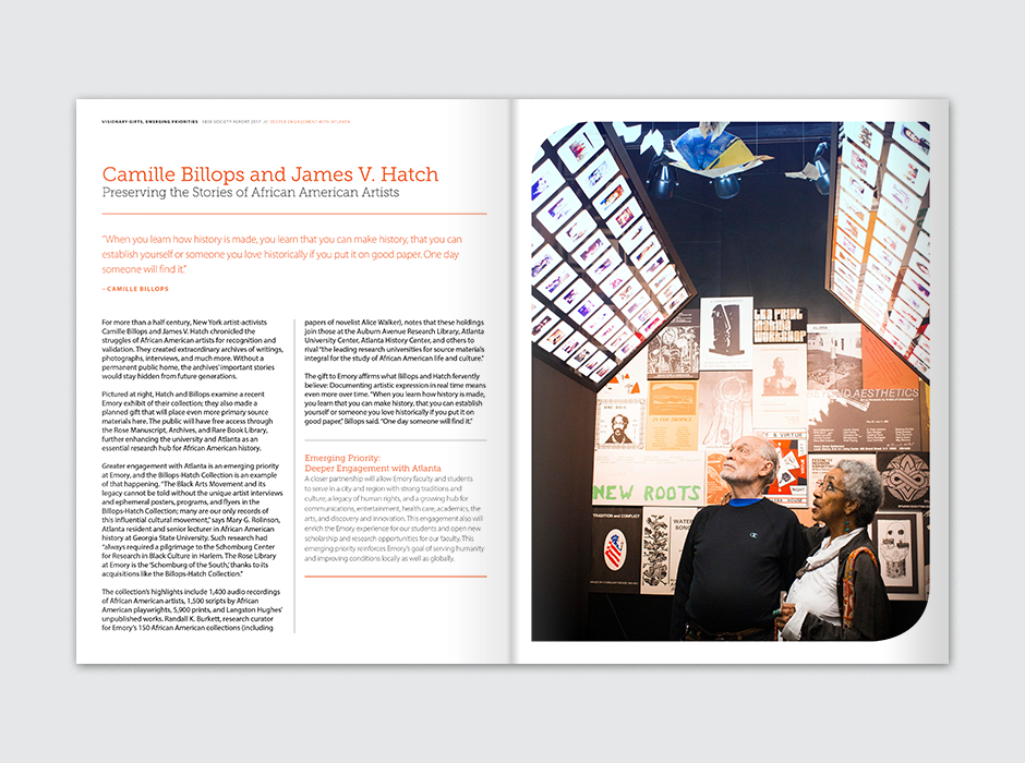 1836 Society Annual Report Spread