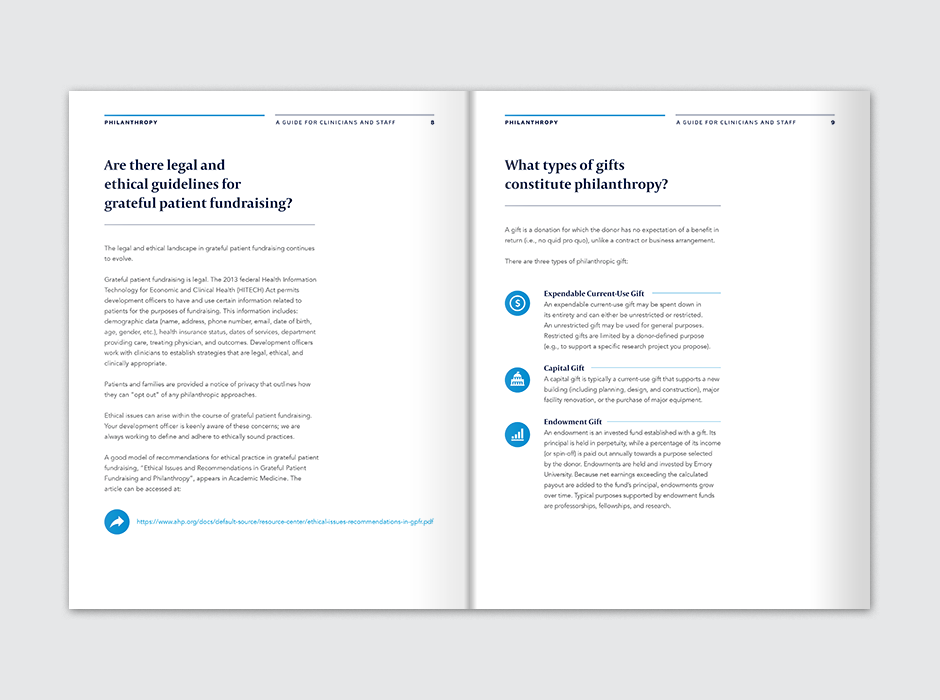 Philanthropy Booklet Spread